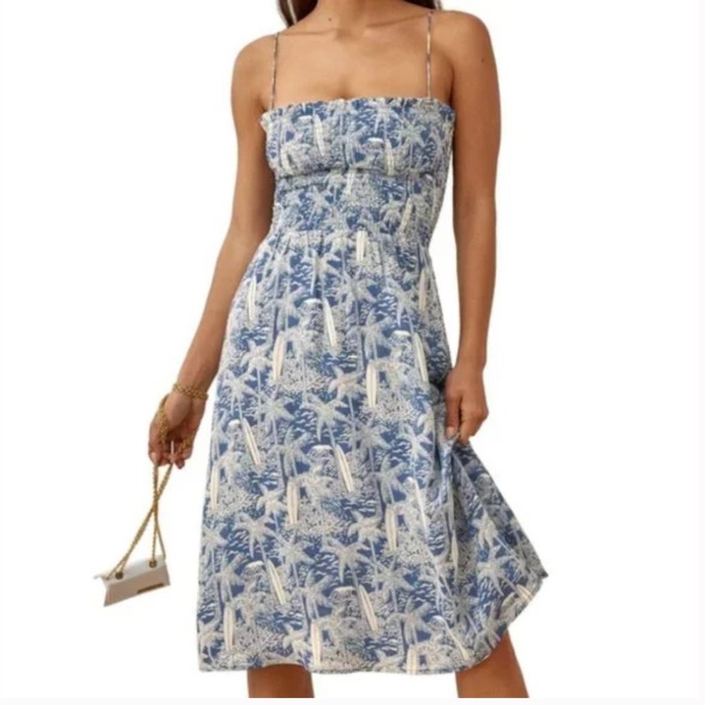 Reformation Sable Midi Dress in Bali